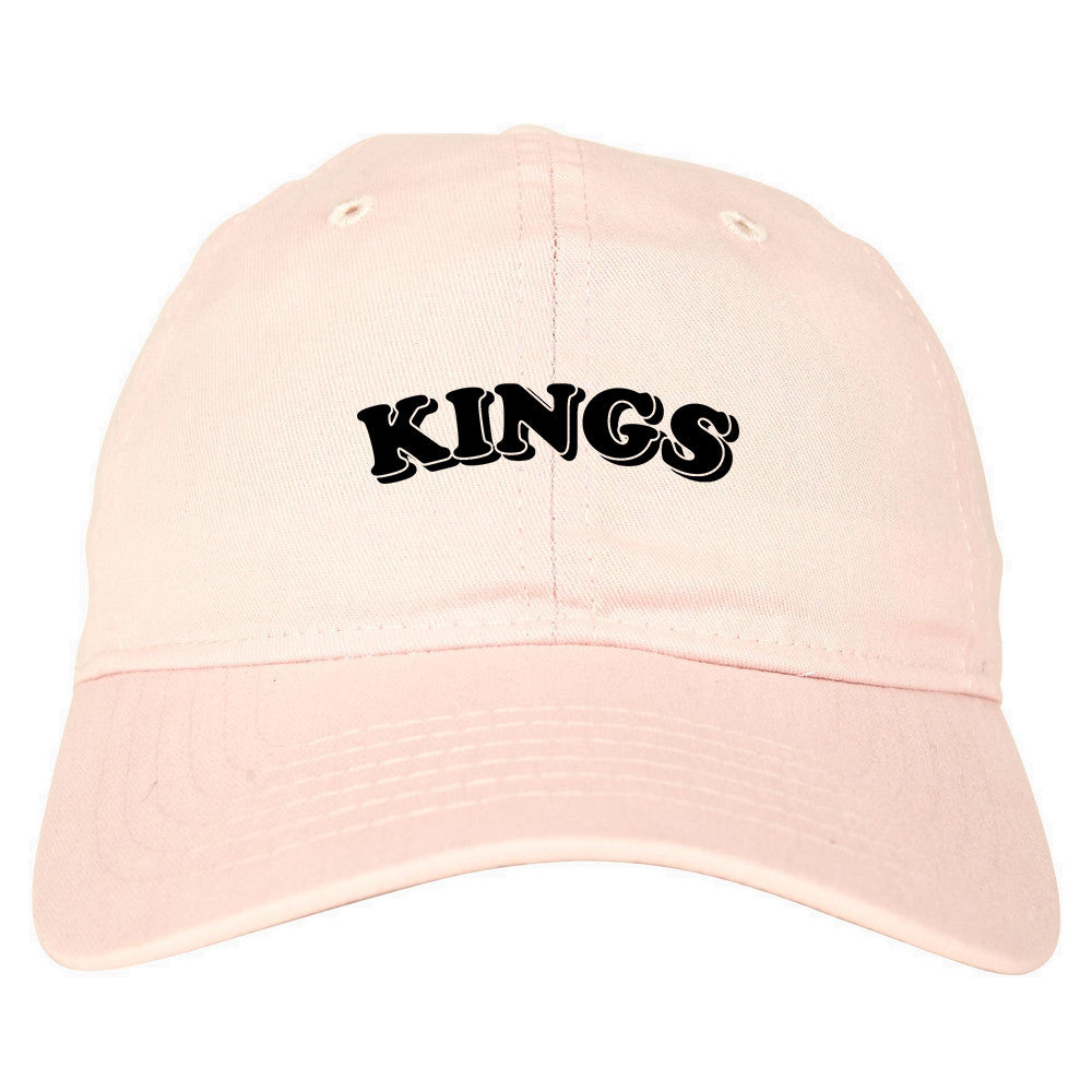 KINGS Bubble Letters Dad Hat in Pink