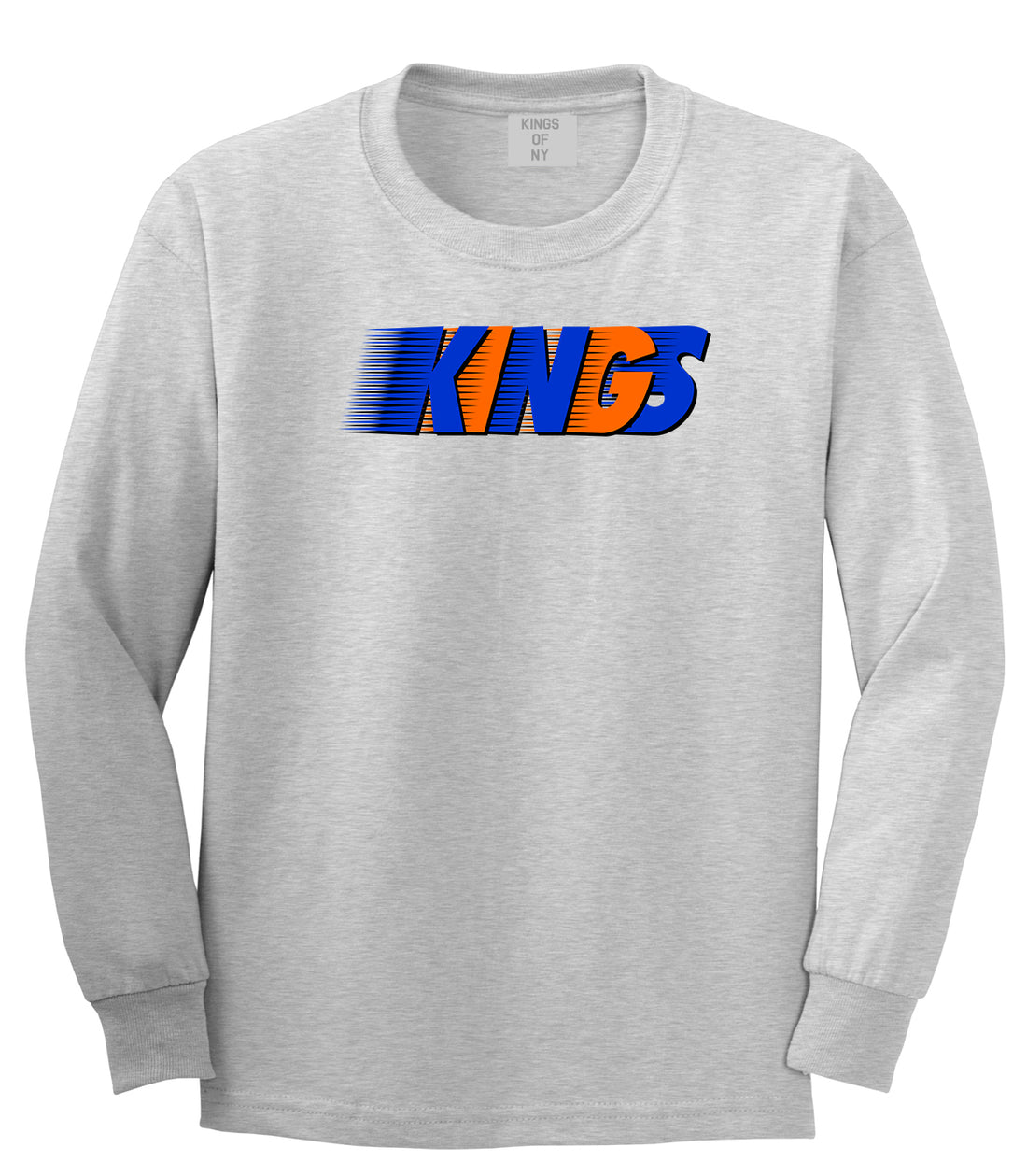 KINGS NY Colors Long Sleeve T-Shirt in Grey