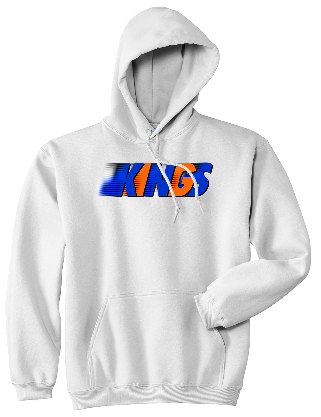 KINGS NY Colors Pullover Hoodie in White