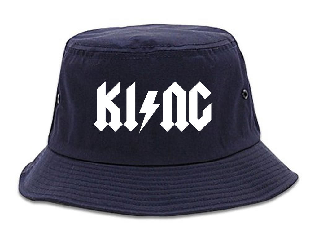 KI NG Music Parody Bucket Hat in Blue