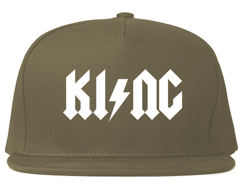 KI NG Music Parody Snapback Hat Cap in Grey