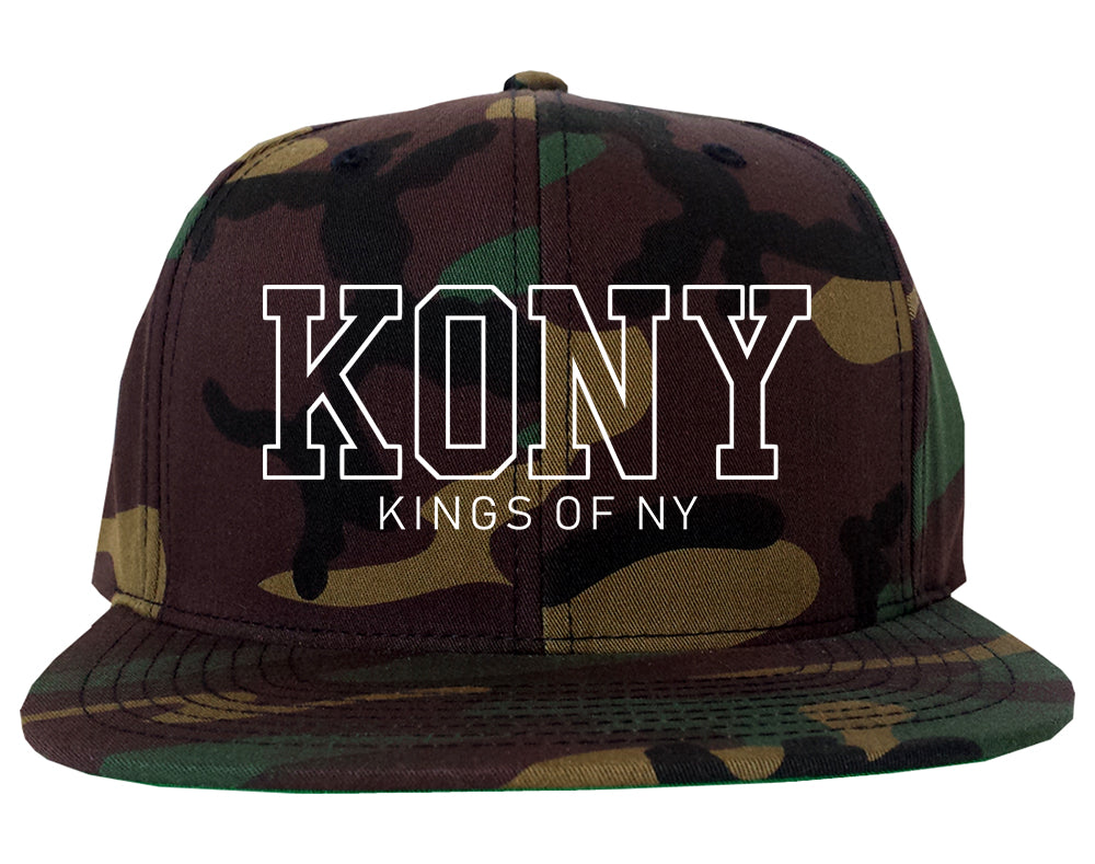 KONY College Mens Snapback Hat Camo