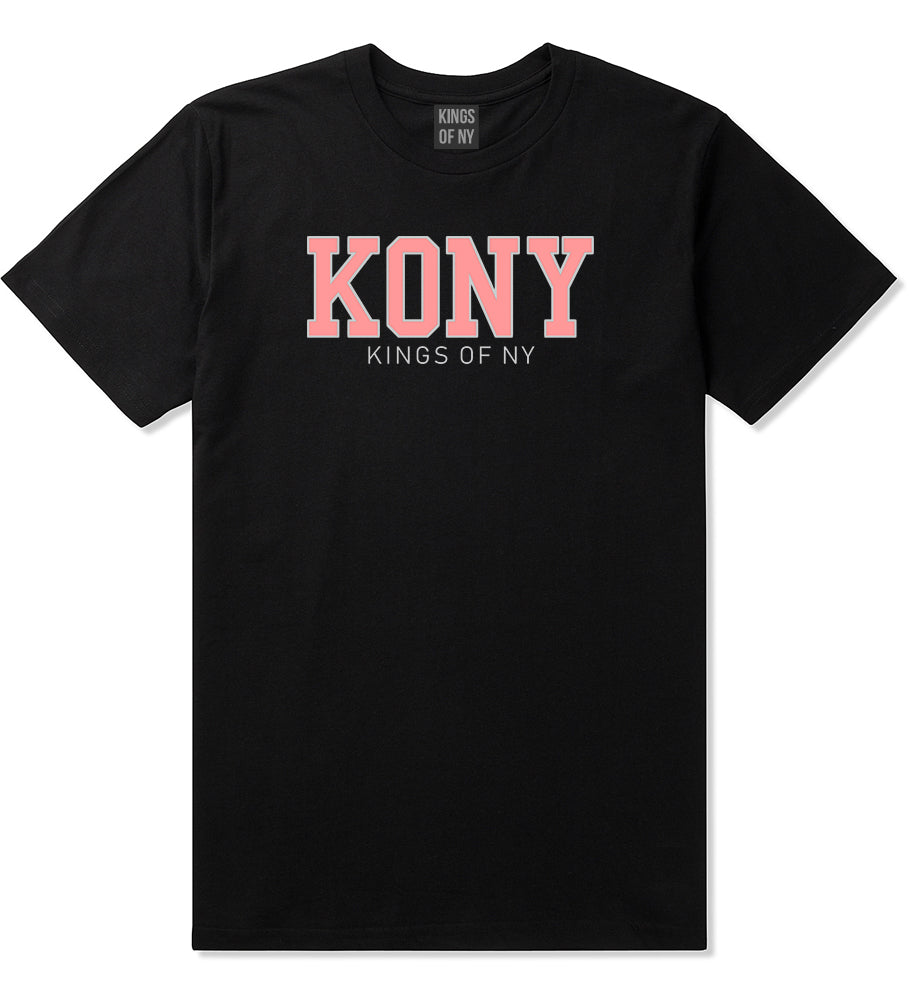 KONY College Mens T-Shirt Black by Kings Of NY