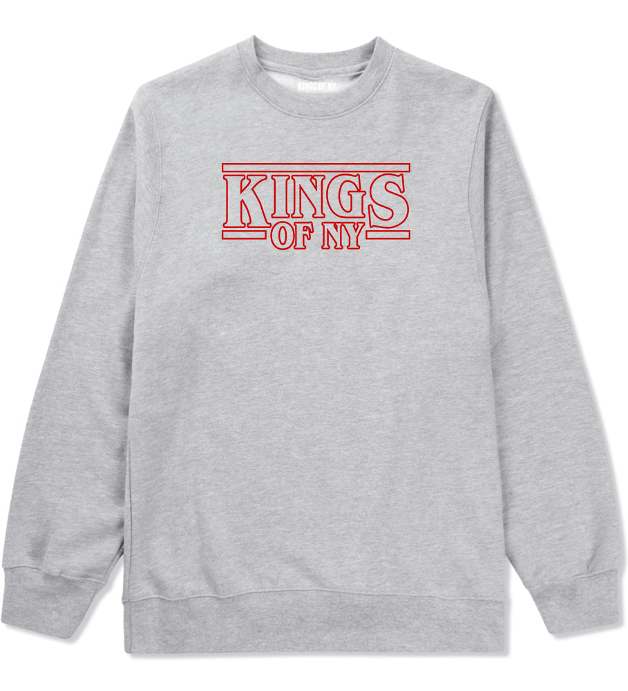KONY Stranger Things Crewneck Sweatshirt in Grey