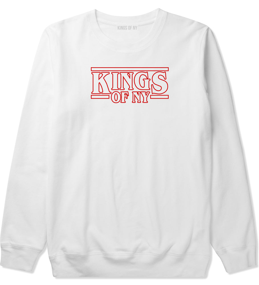 KONY Stranger Things Crewneck Sweatshirt in White