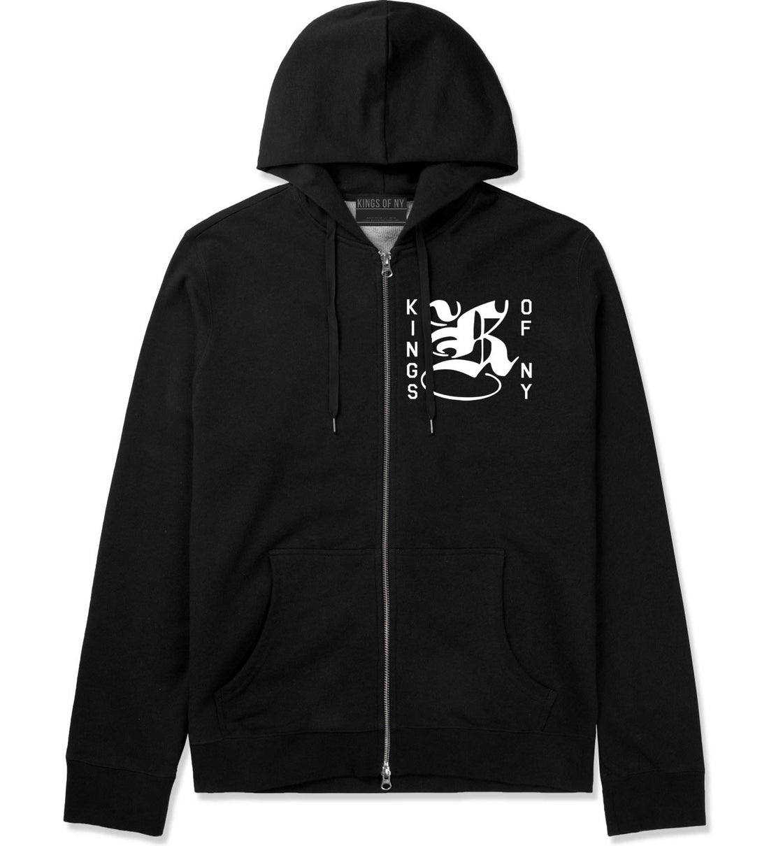 K Middle Chest Zip Up Hoodie
