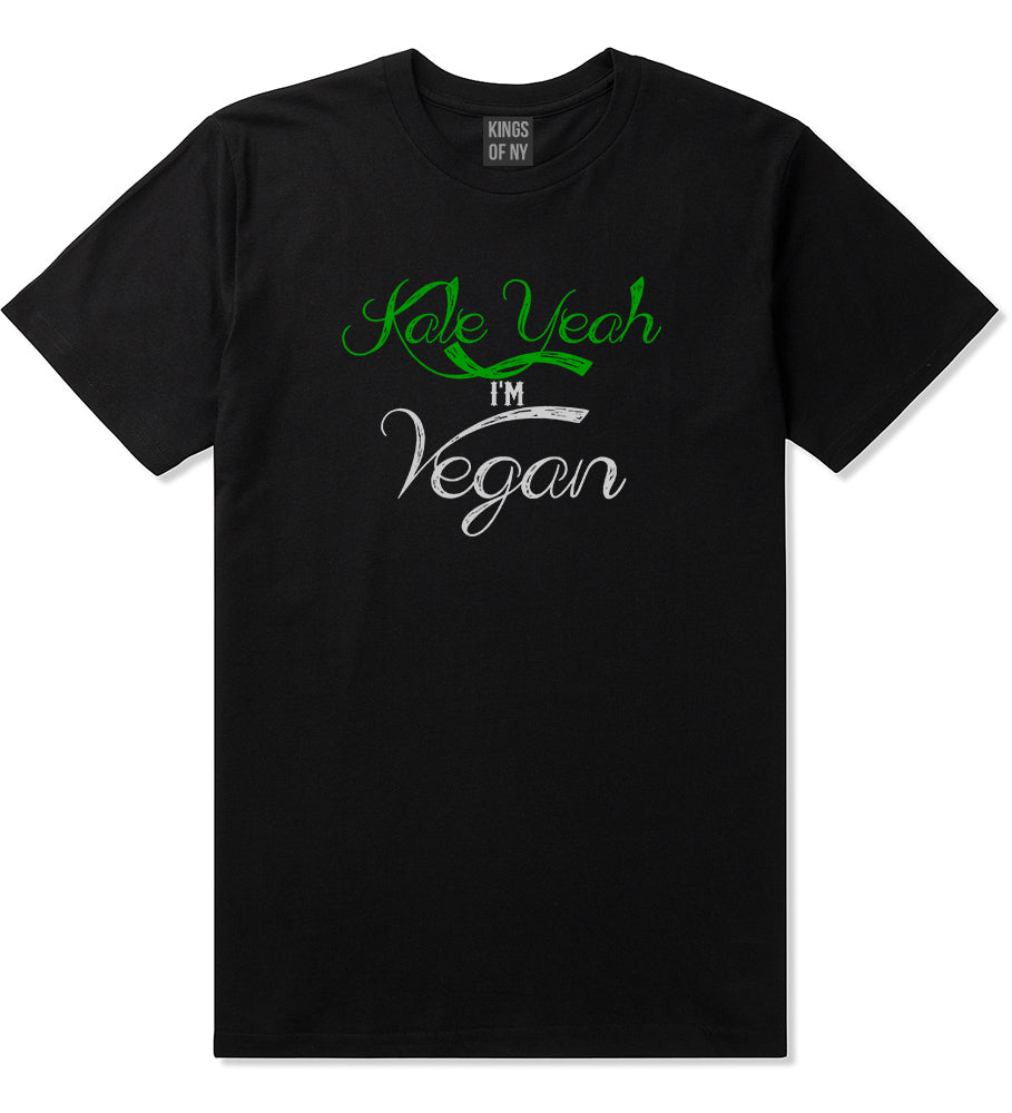 Kale Yeah Im Vegan Mens T Shirt Black