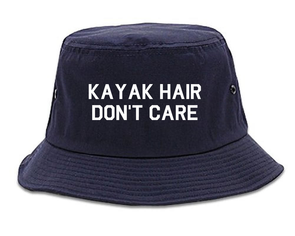 Kayak Hair Dont Care Mens Snapback Hat Navy Blue