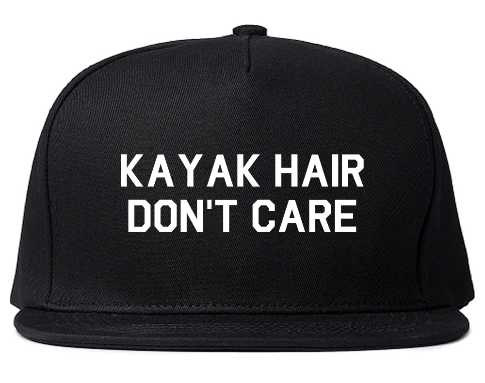 Kayak Hair Dont Care Mens Snapback Hat Black