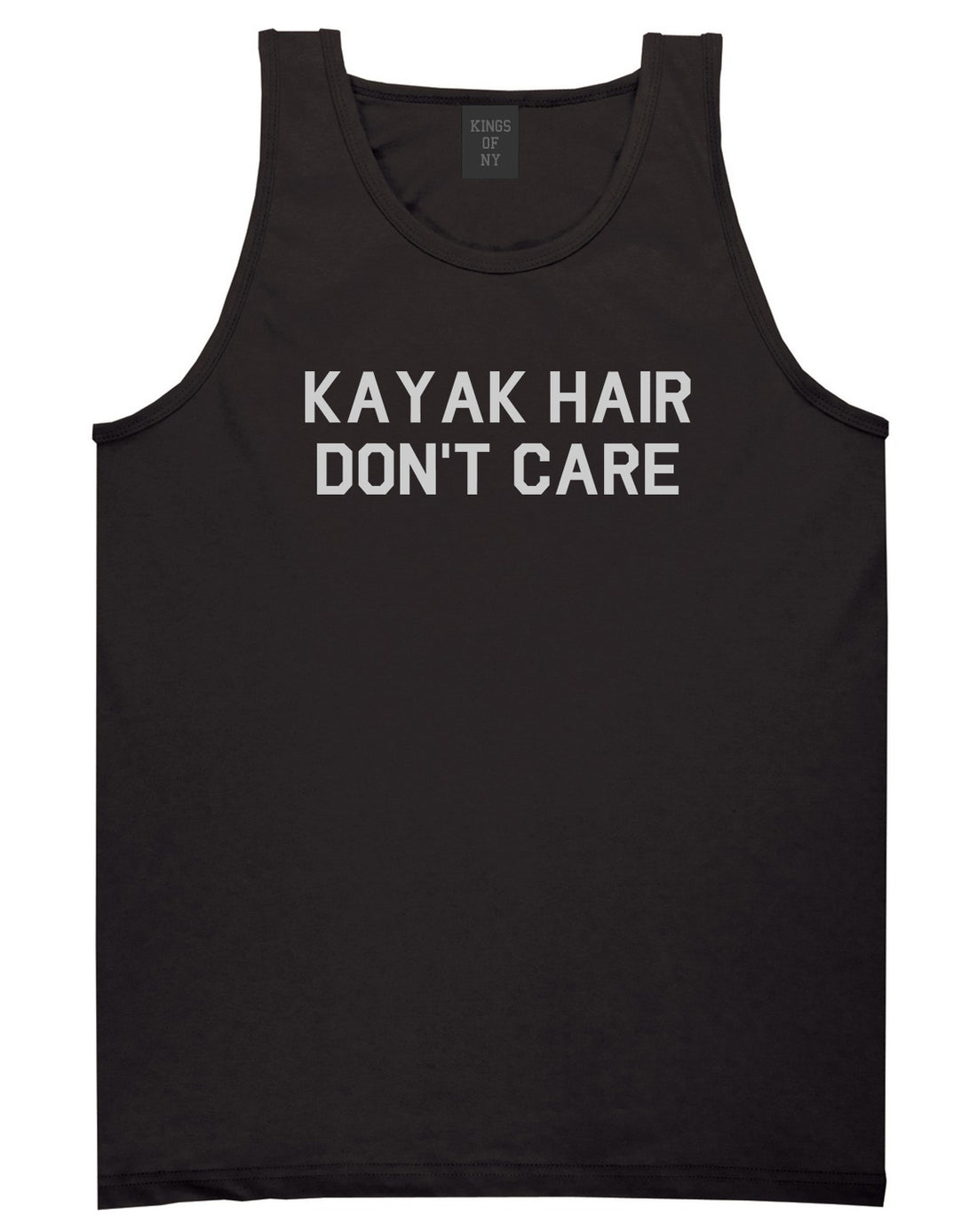 Kayak Hair Dont Care Mens Tank Top Shirt Black