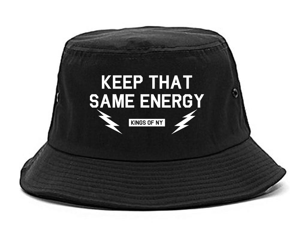 Keep That Same Energy Mens Snapback Hat Black