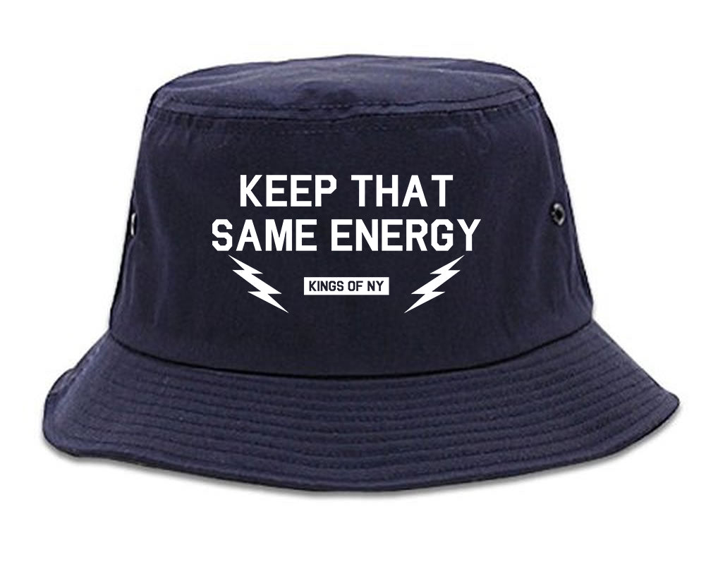 Keep That Same Energy Mens Snapback Hat Navy Blue