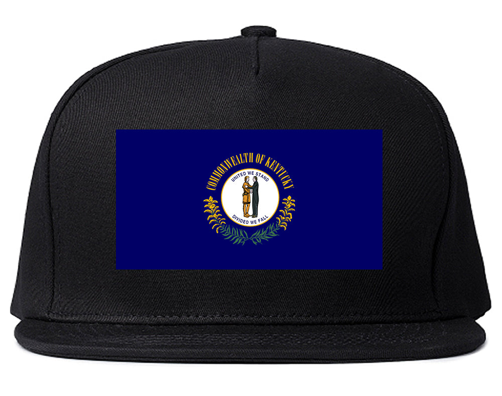 Kentucky State Flag KY Chest Mens Snapback Hat Black