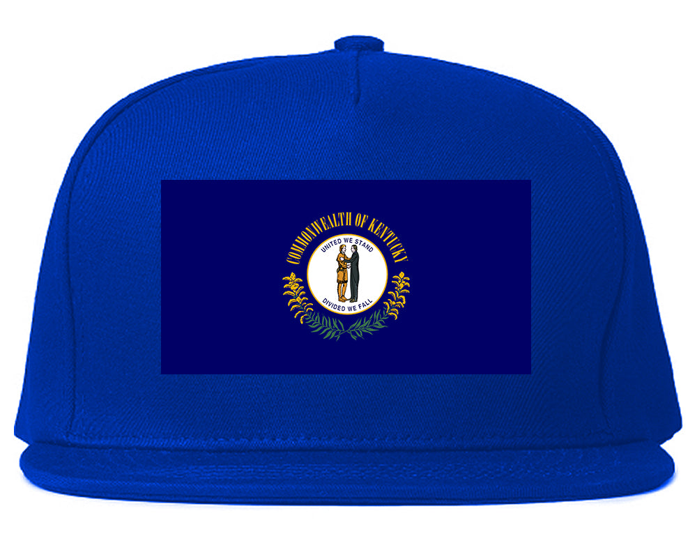 Kentucky State Flag KY Chest Mens Snapback Hat Royal Blue