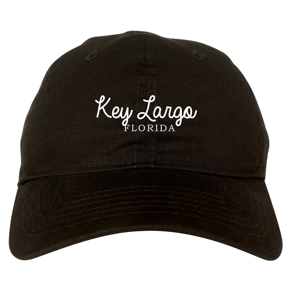 Key Largo Florida Souvenir Mens Dad Hat Baseball Cap Black
