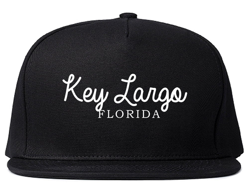 Key Largo Florida Souvenir Mens Snapback Hat Black