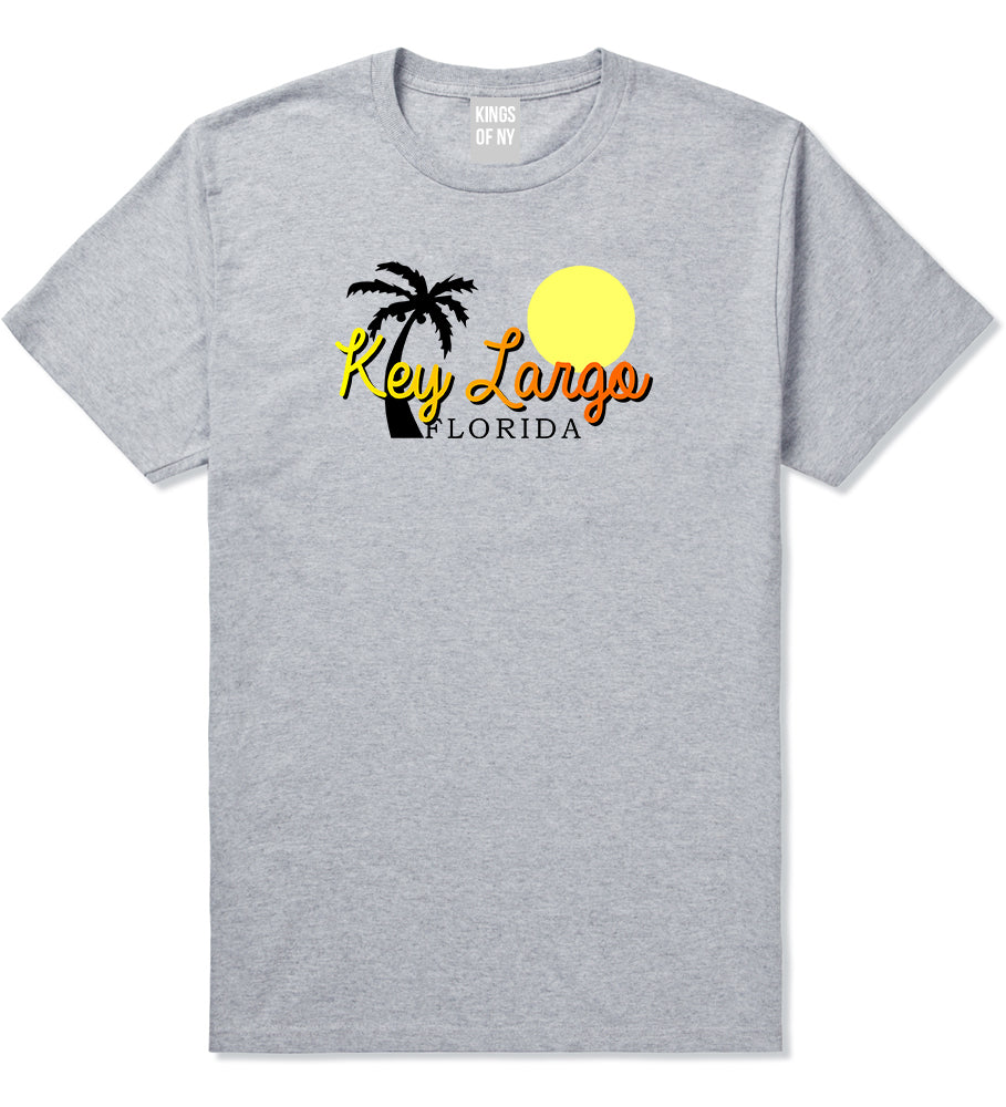 Key Largo Florida Souvenir Mens T-Shirt Grey by Kings Of NY