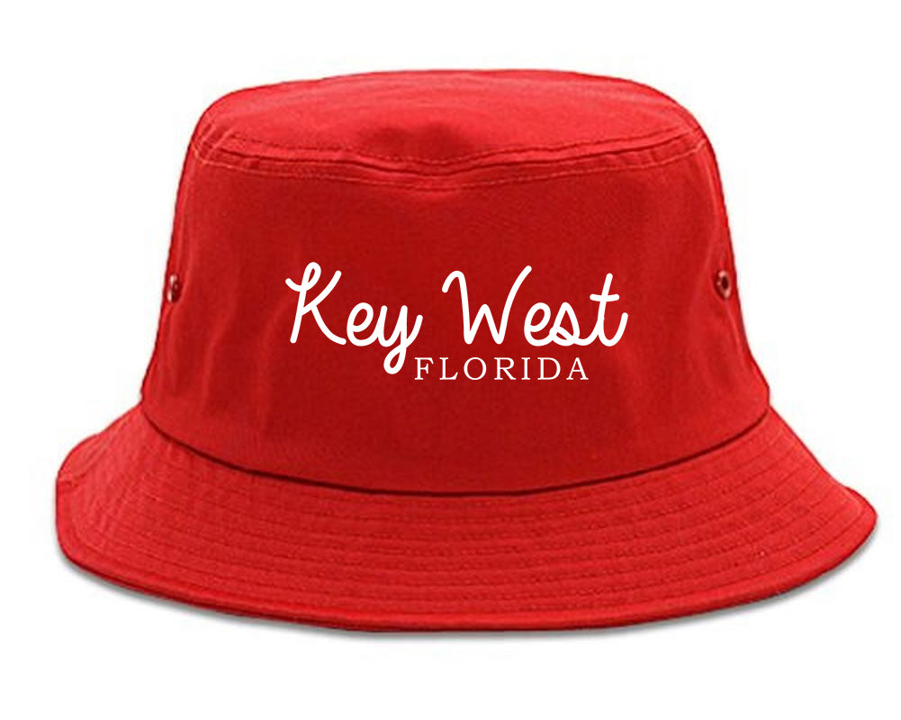 Key West Florida Vacation Mens Snapback Hat Red
