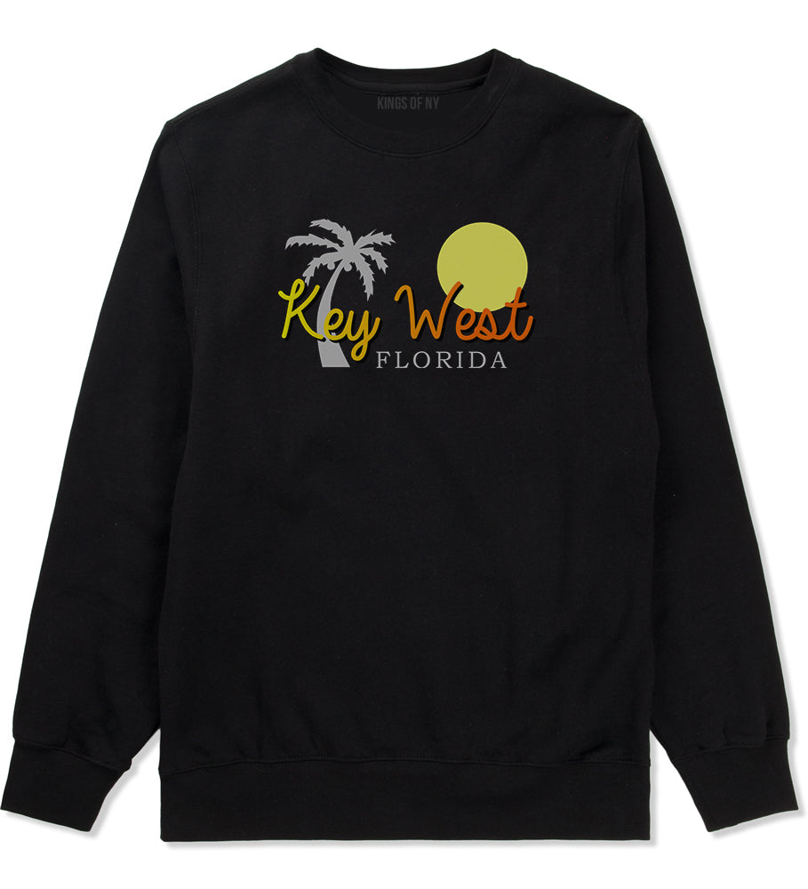 Key West Florida Vacation Mens Crewneck Sweatshirt Black