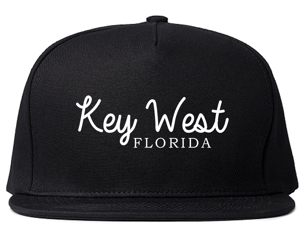 Key West Florida Vacation Mens Snapback Hat Black