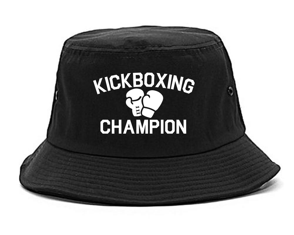 Kickboxing Champion Mens Bucket Hat Black