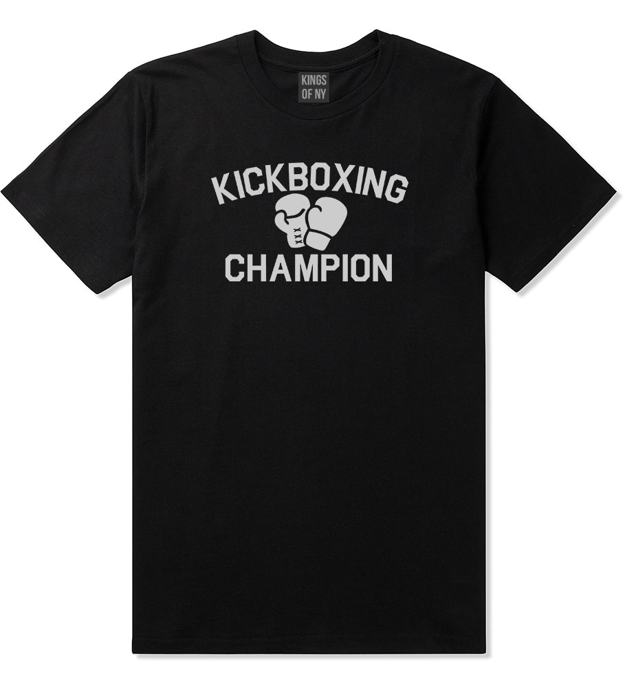 Kickboxing Champion Mens T-Shirt Black by Kings Of NY