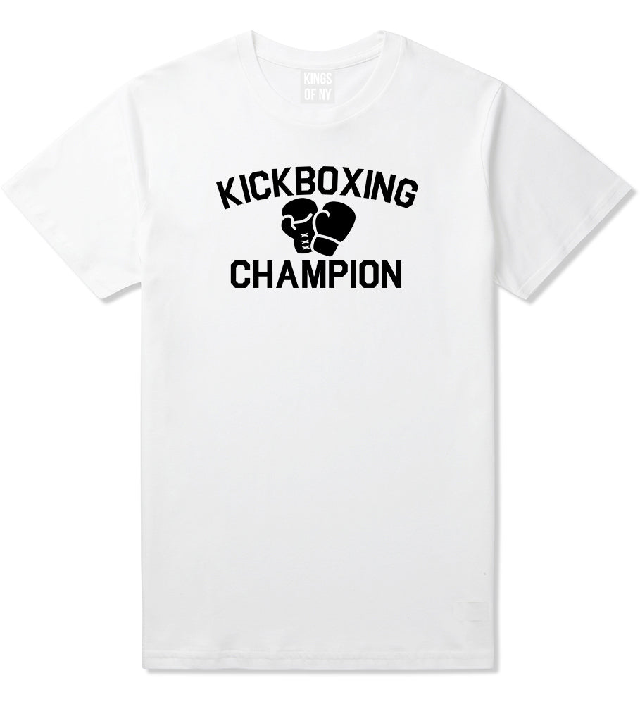 Kickboxing Champion Mens T-Shirt White by Kings Of NY