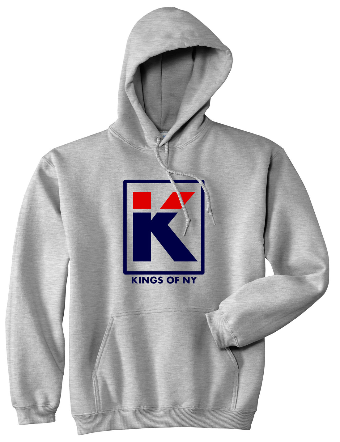 Kila Logo Parody Pullover Hoodie in Grey
