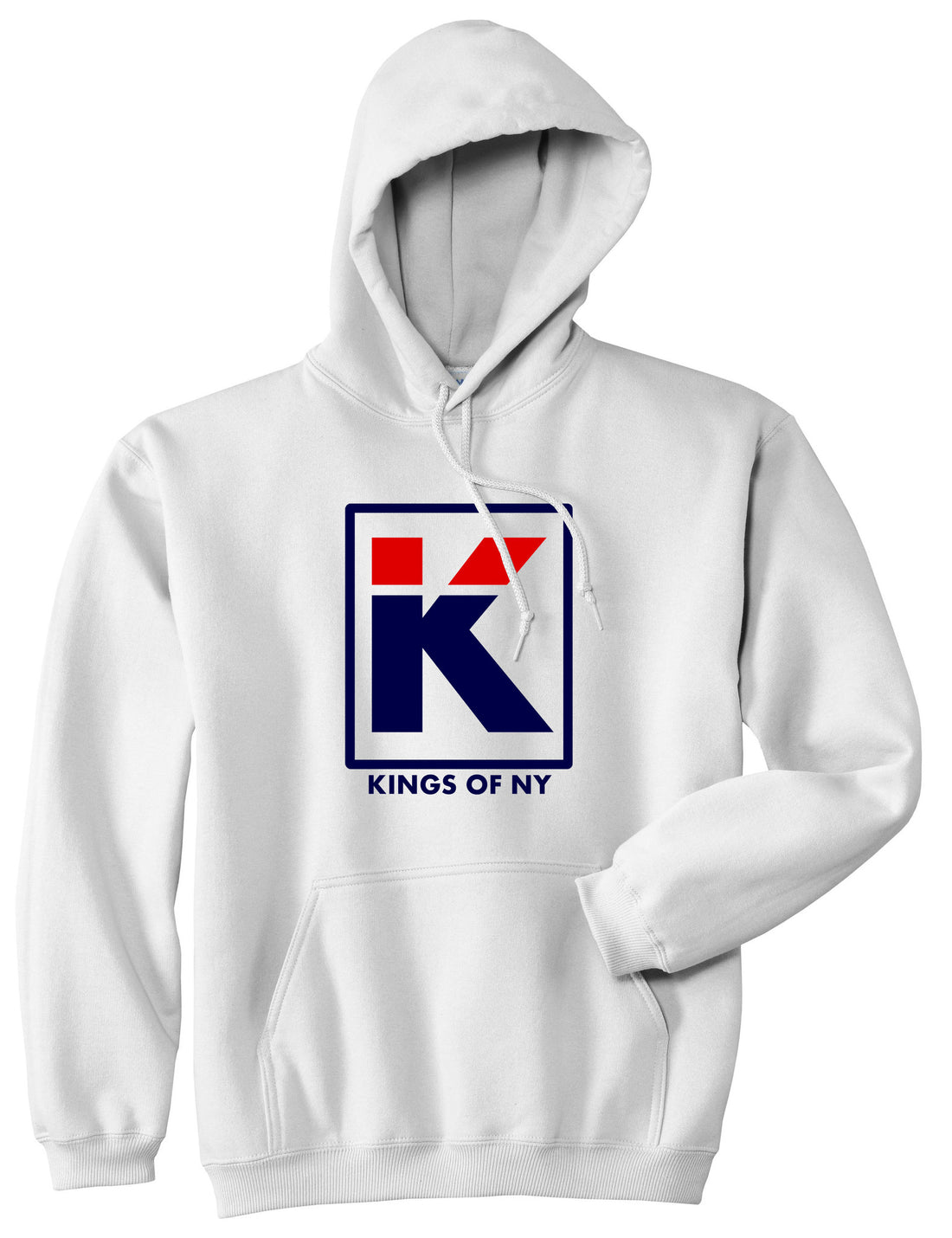 Kila Logo Parody Pullover Hoodie in White