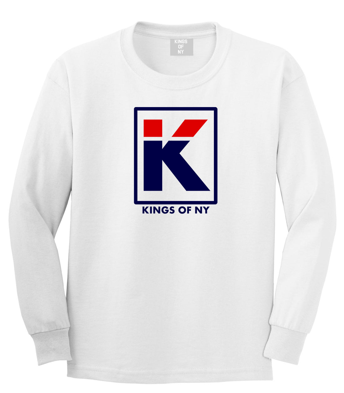 Kila Logo Parody Long Sleeve T-Shirt in White