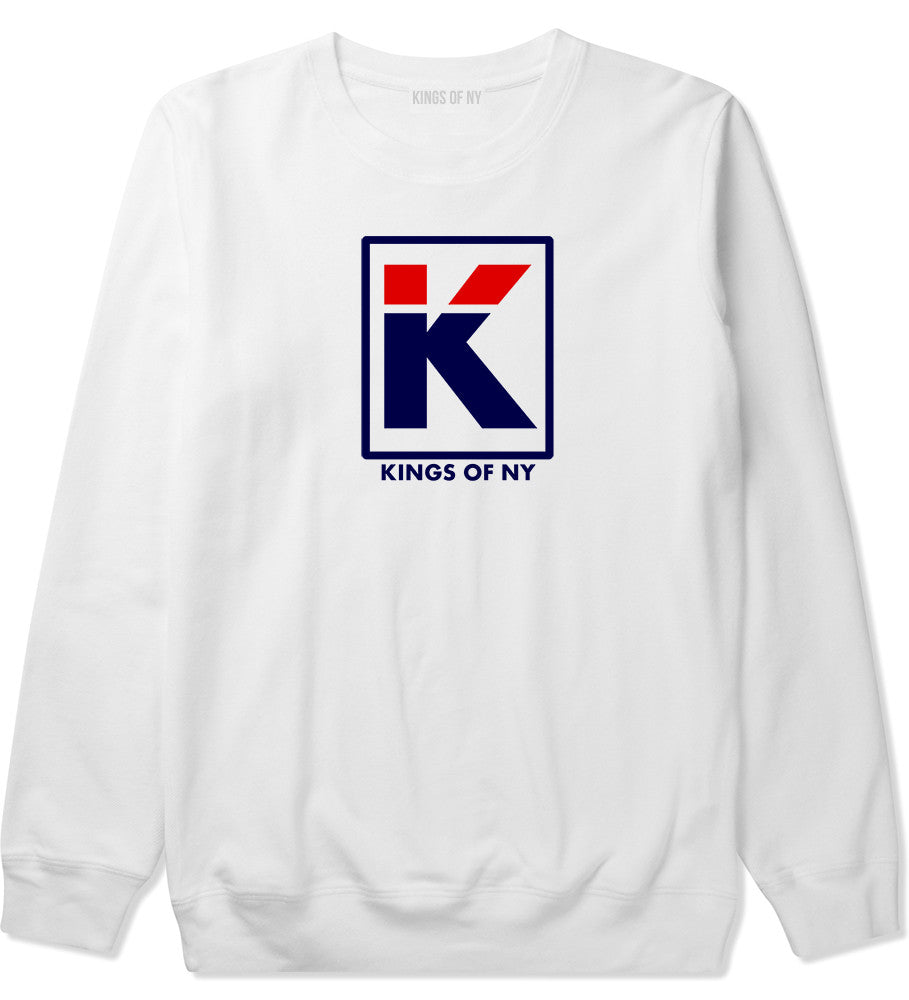 Kila Logo Parody Crewneck Sweatshirt in White