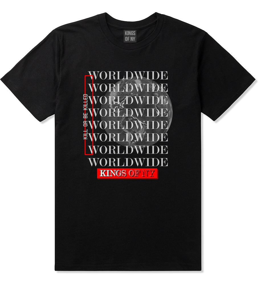 Killin Worldwide Mens T-Shirt Black