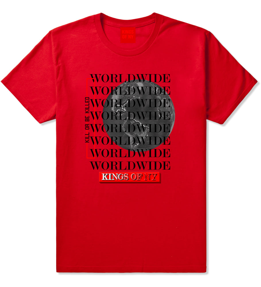 Killin Worldwide Mens T-Shirt Red