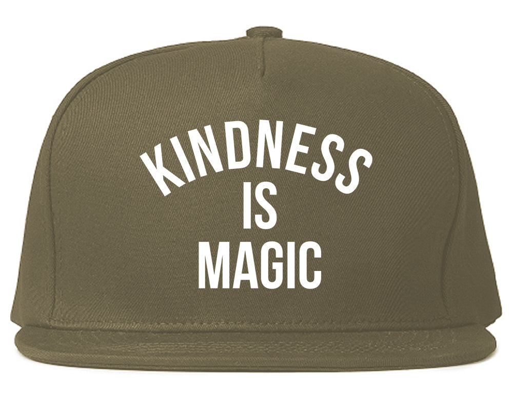 Kindess Is Magic Mens Snapback Hat Grey