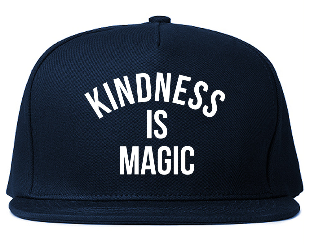 Kindess Is Magic Mens Snapback Hat Navy Blue