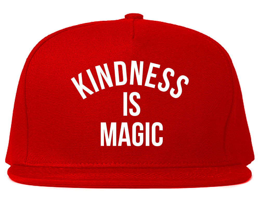 Kindess Is Magic Mens Snapback Hat Red