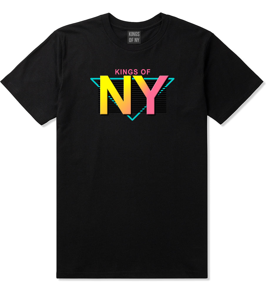 Kings Of NY 80s Retro Mens T-Shirt Black by Kings Of NY