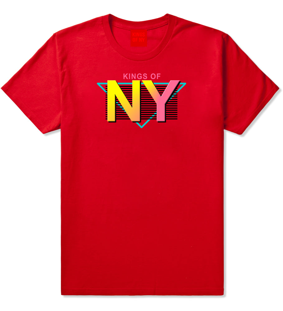 Kings Of NY 80s Retro Mens T-Shirt Red by Kings Of NY