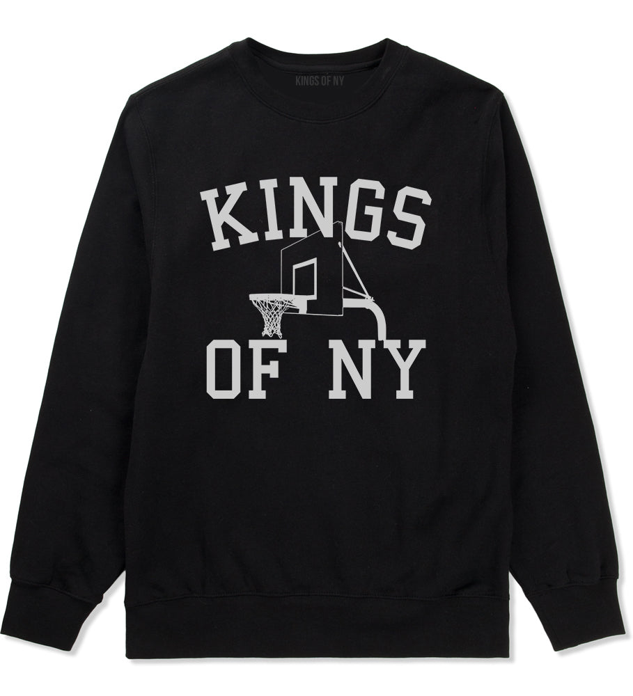 Kings Of NY Basketball Hoop Mens Crewneck Sweatshirt Black