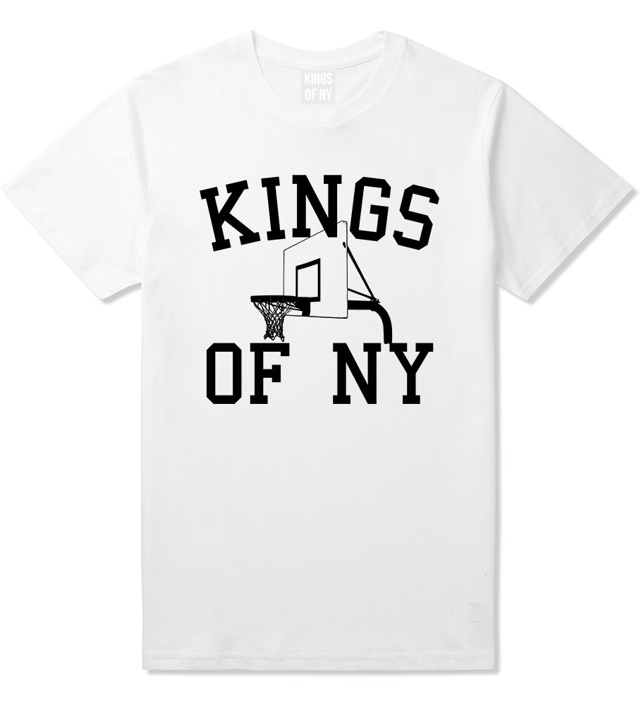 Kings Of NY Basketball Hoop Mens T-Shirt White