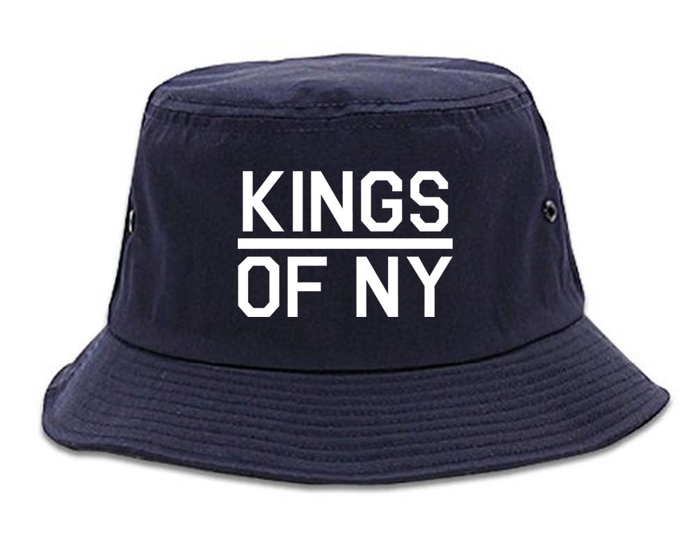 Kings Of NY Classic Chest Logo Mens Snapback Hat Navy Blue
