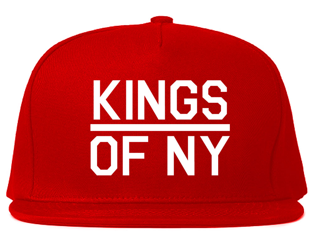 Kings Of NY Classic Chest Logo Mens Snapback Hat Red