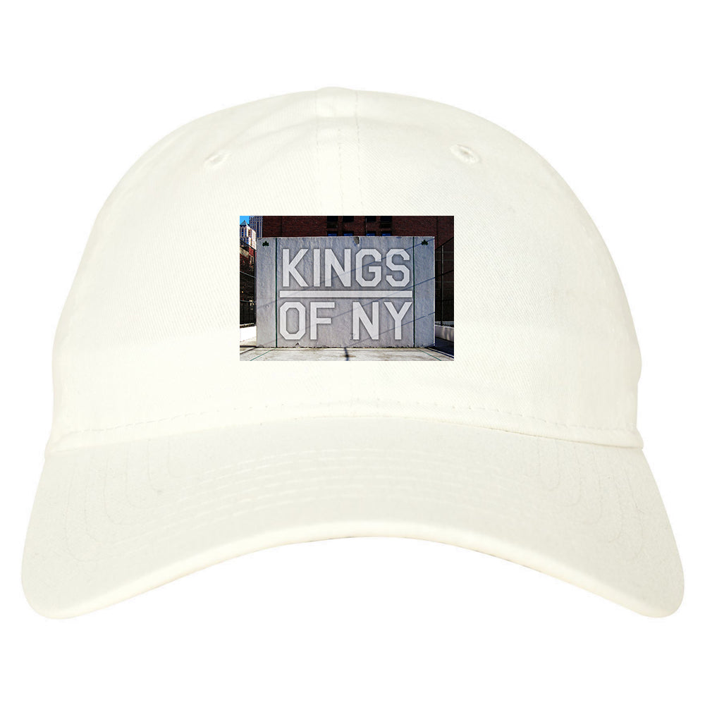 Kings Of NY Handball Court Mens Dad Hat Baseball Cap White
