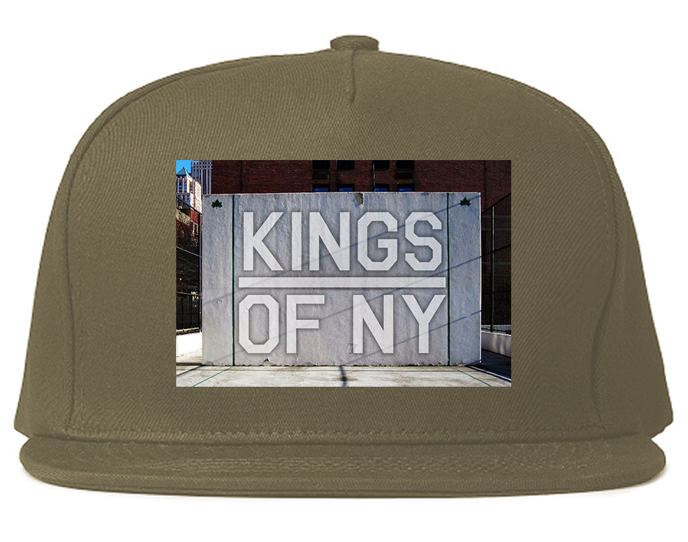 Kings Of NY Handball Court Mens Snapback Hat Grey