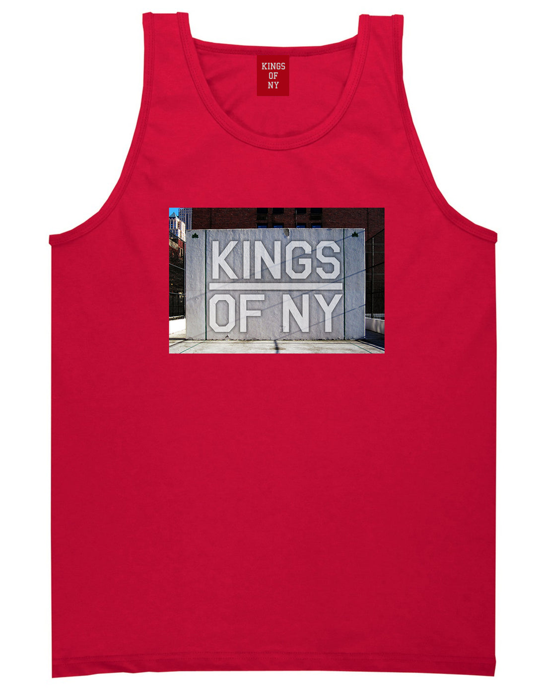 Kings Of NY Handball Court Mens Tank Top Shirt Red