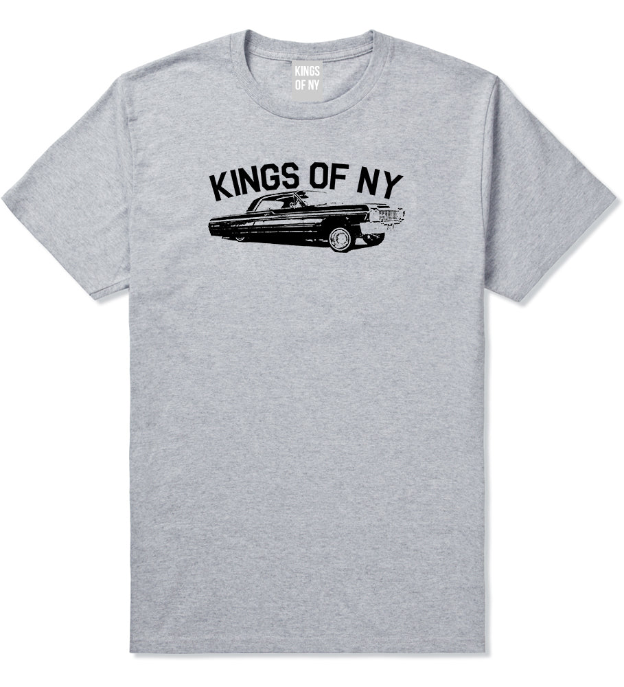 Kings Of NY Lowrider Mens T-Shirt Grey by Kings Of NY