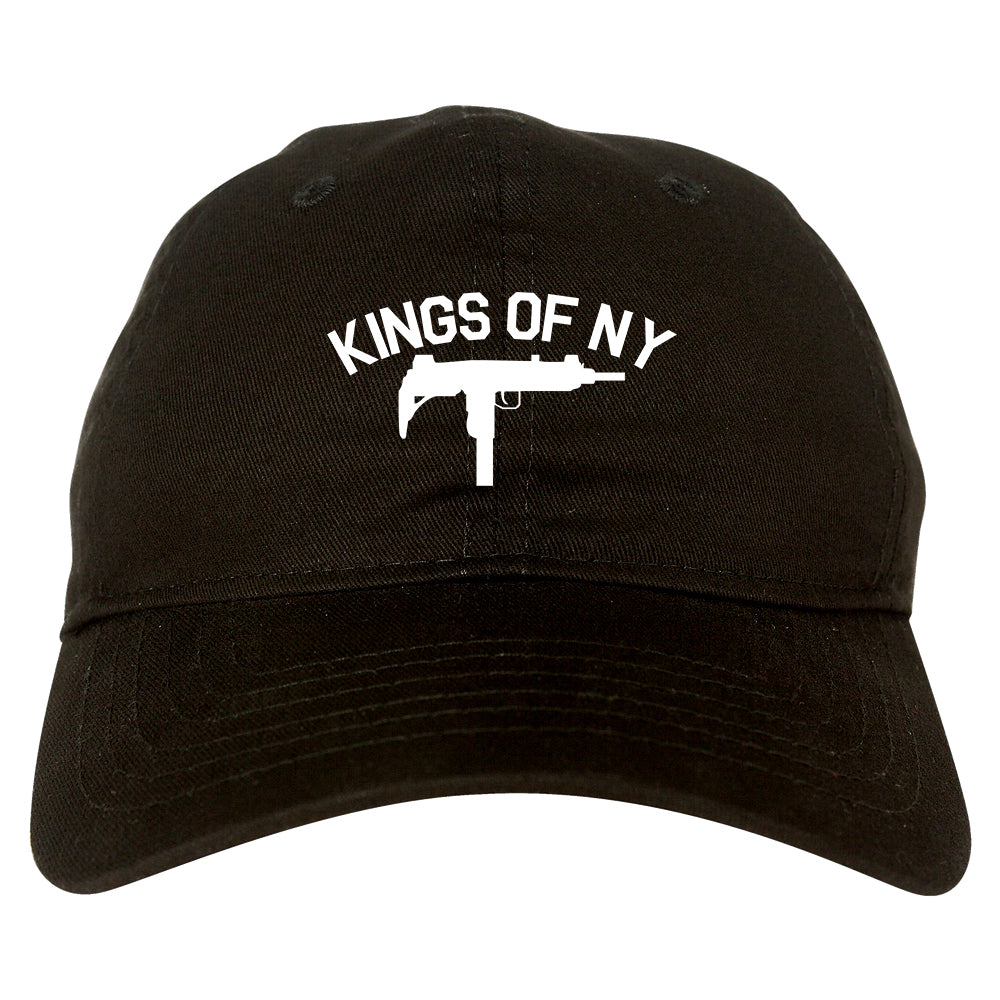 Kings Of NY UZI GUN Logo Mens Dad Hat Baseball Cap Black