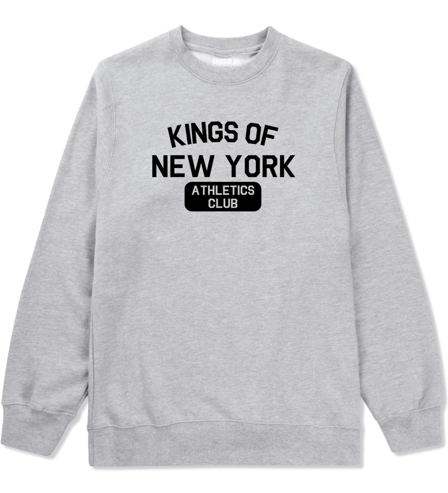 Kings Of New York Athletics Club Mens Crewneck Sweatshirt Grey
