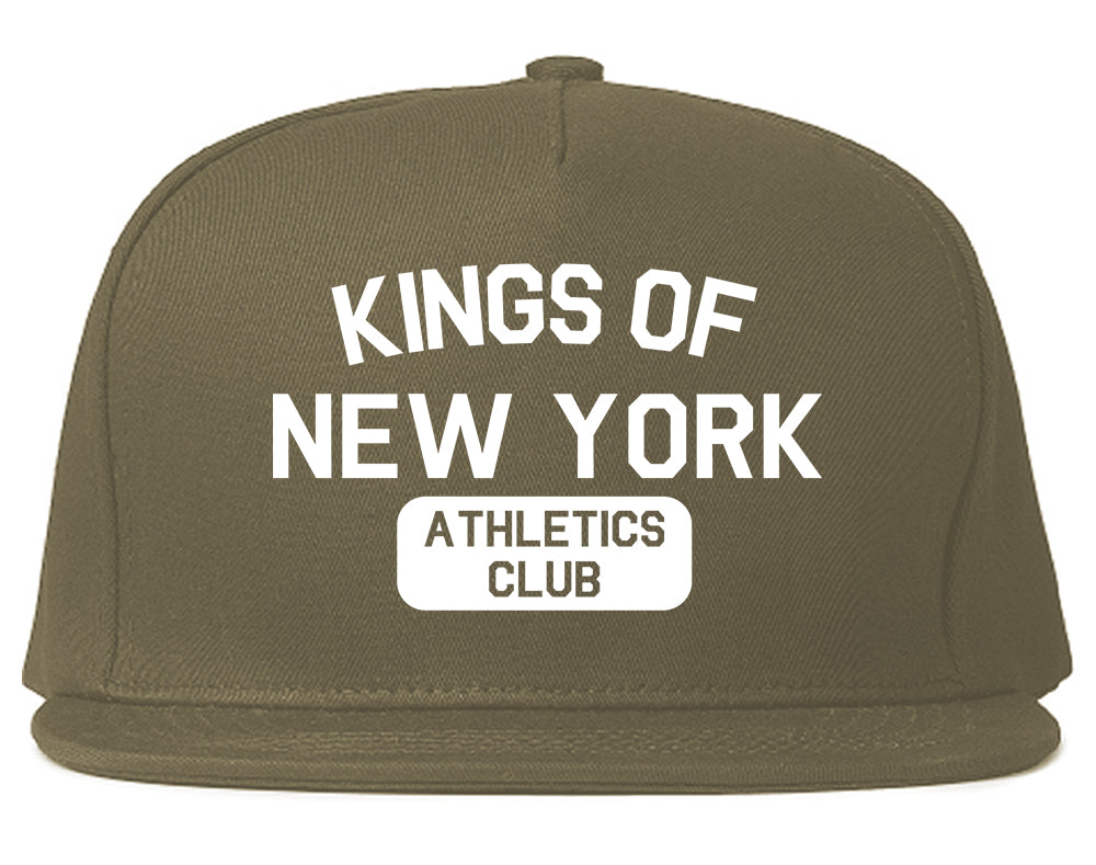 Kings Of New York Athletics Club Mens Snapback Hat Grey