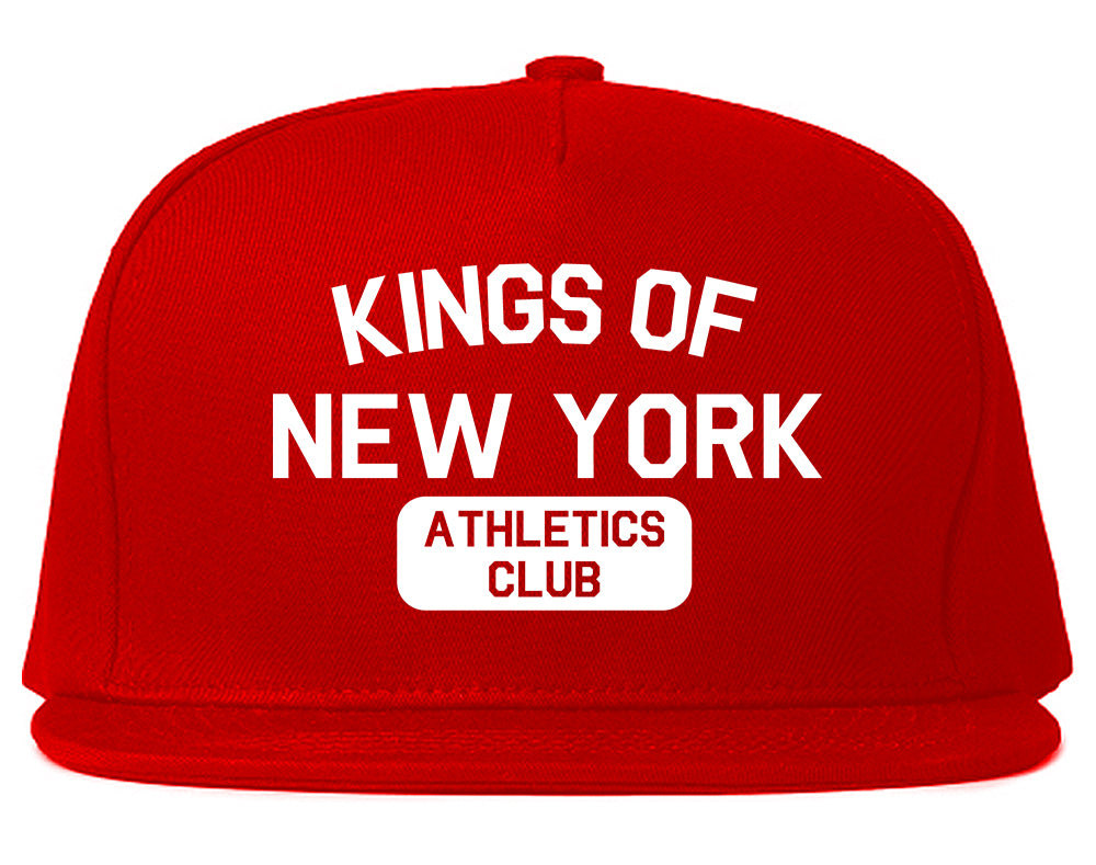 Kings Of New York Athletics Club Mens Snapback Hat Red